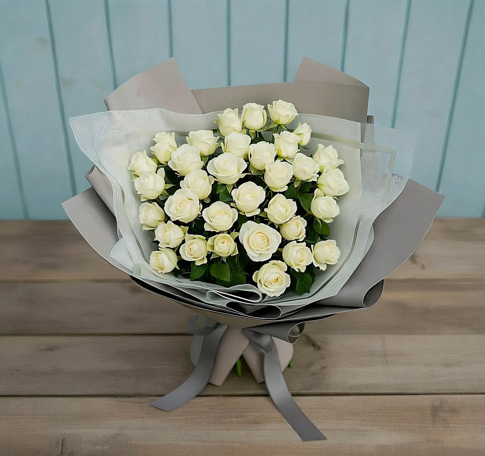 Букет Белоснежная нежность в Николаевской Республики Чечня