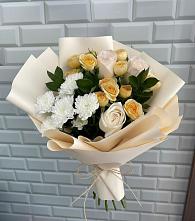 Букет цветов из:  Розы и Хризантемы в Николаевской Республики Чечня