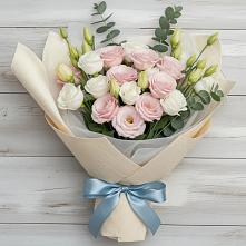 Букет цветов из:  Лизиантусы в Николаевской Республики Чечня