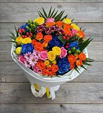 Букет цветов из:  Розы и Хризантемы в Николаевской Республики Чечня