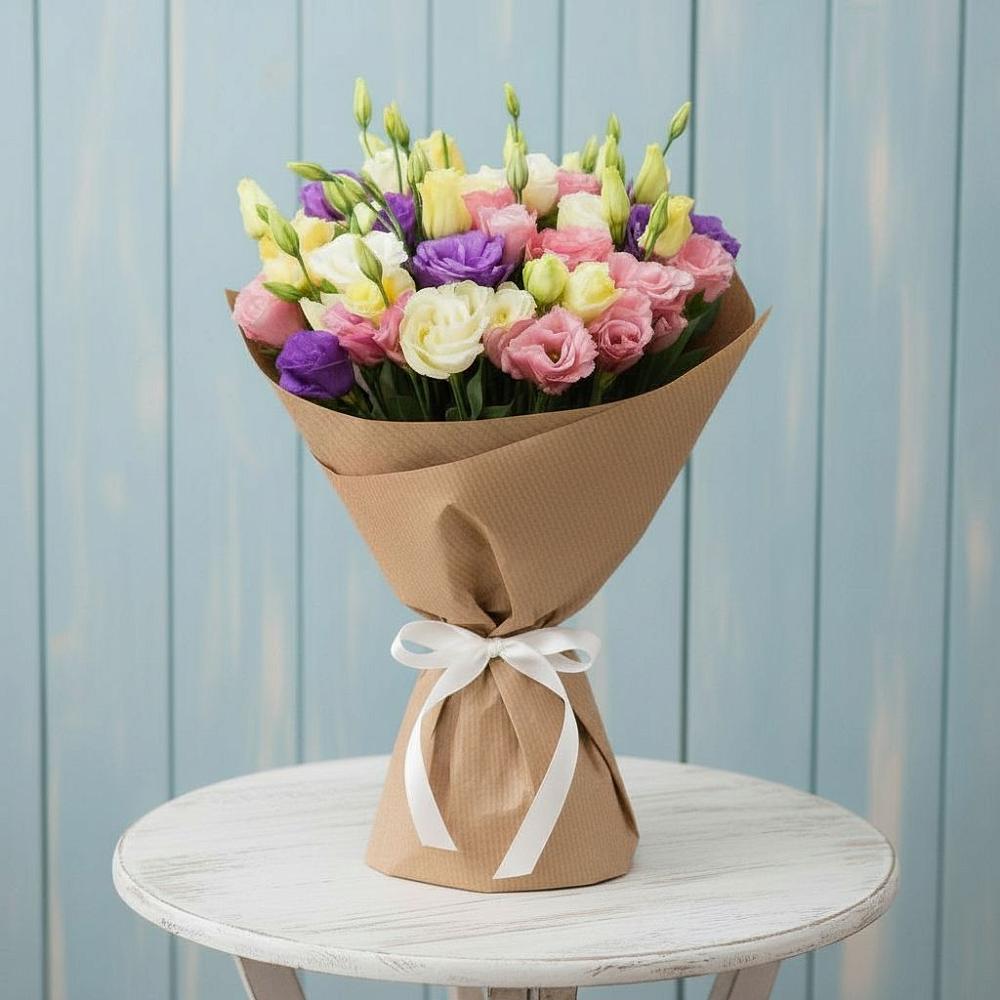 Букет цветов из: Лизиантусы в Николаевской Республики Чечня