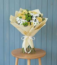 Букет цветов из:  Хризантемы и Розы #REPLACE_PRED# Николаевской Республики Чечня