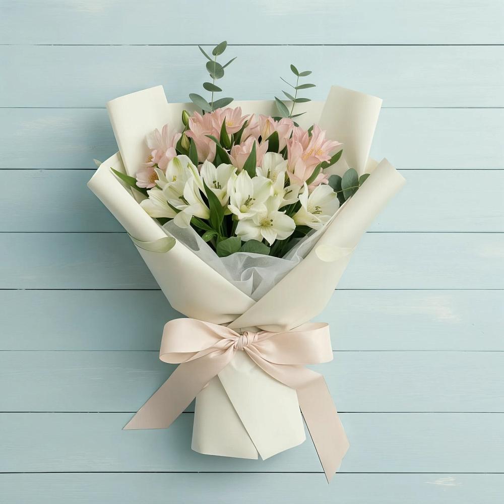 Букет цветов из: Альстромерии в Николаевской Республики Чечня