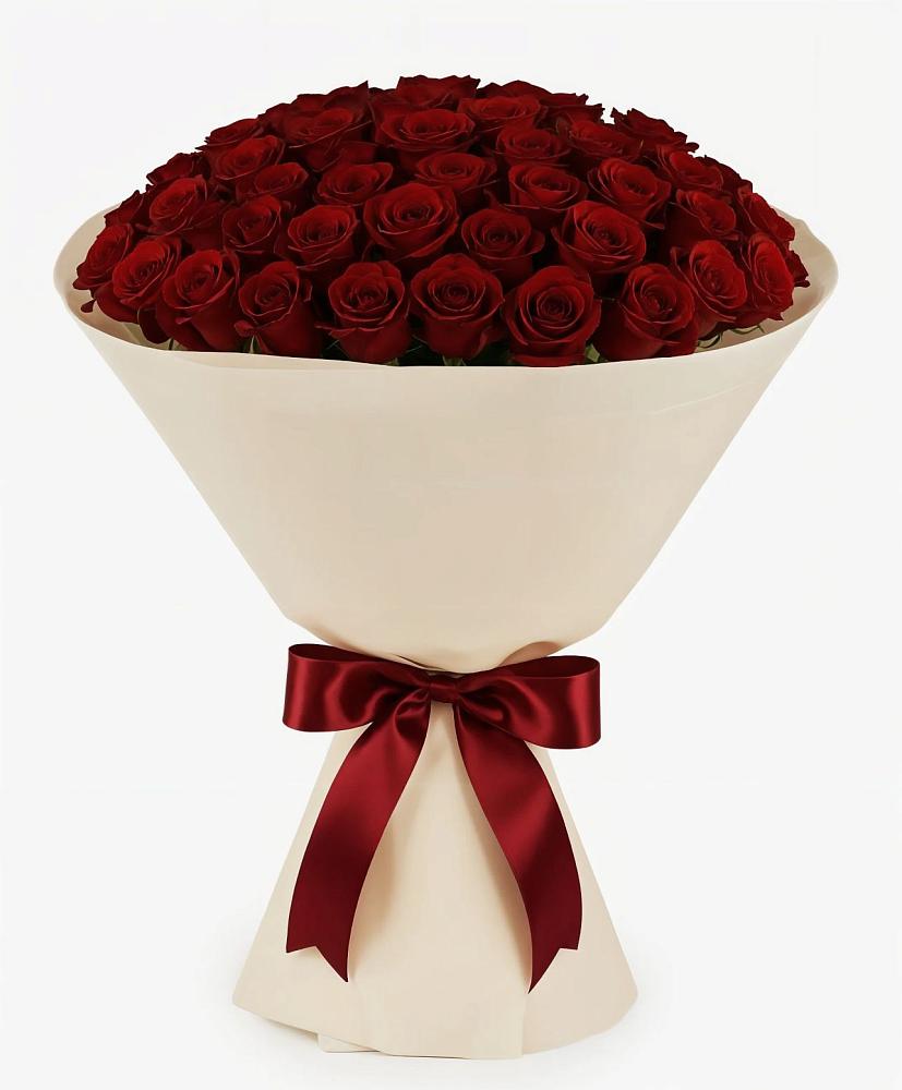 Букет 101 Бордовая роза Блэк Бакарра в Николаевской Республики Чечня